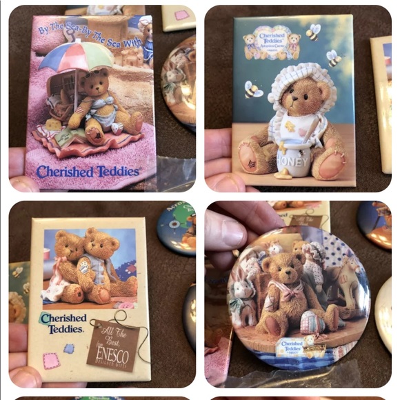 Lot of 10 Buttons Cherished Teddies - Picture 3 of 14